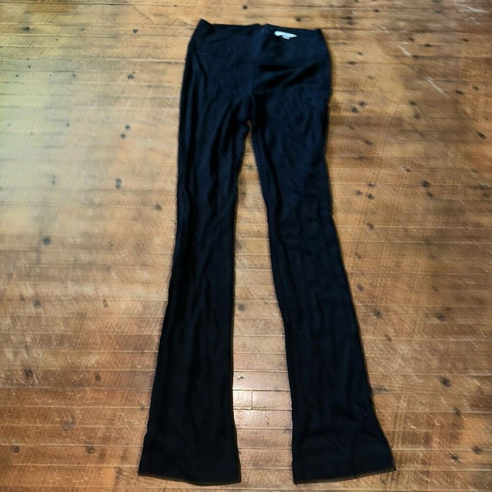 CAbi black knit business casual flared size 2 slacks